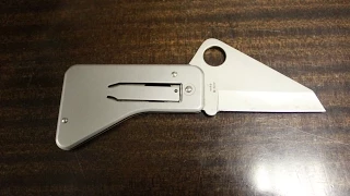 Нож Spyderco Spydercard.Тест ножа на поражающую способность.Knife test. Проект Чистота.