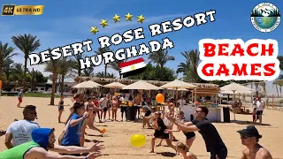 Desert Rose Resort 5⭐ Hurghada  - Red Sea BEACH GAME with Animation Team | Egypt