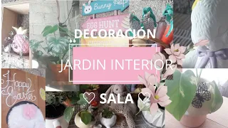 PEQUEÑO JARDÍN🌷💐🍄/🌱 EN TU SALA 🛋🌿/ PRIMAVERA🌻/ PASCUA 🥕🐰#hogar #decoración #pascua #primavera #diy