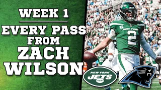 Zach Wilson Highlights - Week 1 - Every Pass