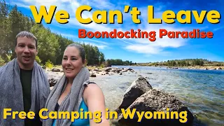 Free camping at a high elevation (8000ft) PARADISE near Pinedale WYOMING!