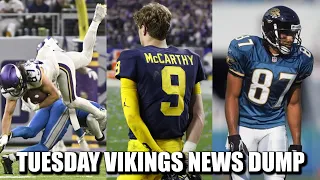 Minnesota Vikings News Dump (4.16.24) | Hock Speaks, Jaguars Throwbacks, McCarthy Not a 1st Rounder?