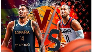 USA vs Spain Friendly Game Full Game Highlights   2023 FIBA August 13 2023