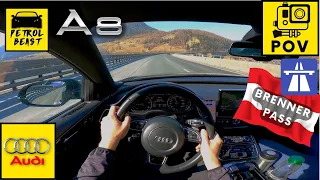 2014 Audi A8 D4 4.2 TDI Quattro | BRENNER PASS Austria POV TEST