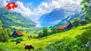 7 Fresh Spring Places in Switzerland 🇨🇭 Walking Tour 4K 🇨🇭 Most Beautiful Villages in Switzerland