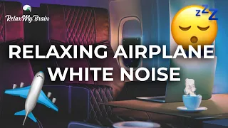 ✈️ RELAXING White Noise Airplane Cabin 😴 Sleep & Study Ambience Sounds | Spaceship 10 hours