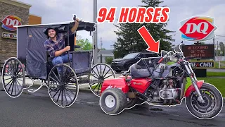 Driving my Horseless Carriage to Dairy Queen! (Emotional)