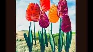Encausticmalerei Tulpen