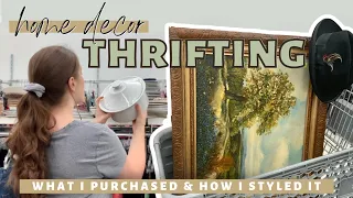 Amazing deal! 😱 THRIFTING AT GOODWILL! + HOW I STYLED MY THRIFT HAUL! | Vintage Home Decor