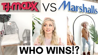 TJ MAXX VS MARSHALLS || SHOP WITH ME AND HAUL
