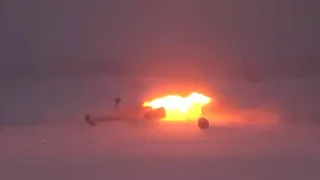 Видео крушения Ту-22М3 в Мурманской области