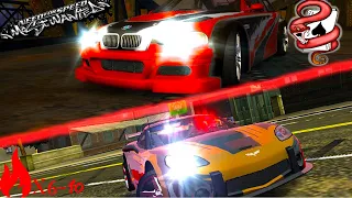 NFS Most Wanted 2005 | Stacked Deck BMW M3 GTR Heat levels 6-10 Crazy Pursuit