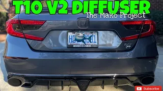 High Performance Honda Accord 2.0T Sport - NEW MODS | Rear Diffuser and Custom Exhaust sounds