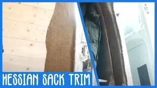 Rustic Hessian Sack Trim! - Citroen Relay Camper Van Conversion // 15