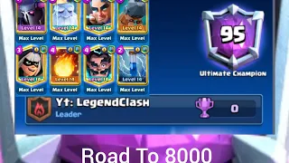 8000 Trophies With Pekka Bridge Spam - Clash Royale!🚀