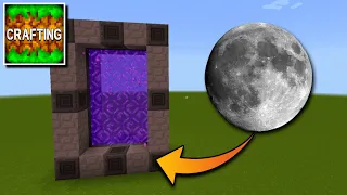How To Make a Portal To The MOON Dimension in Crafting and Building