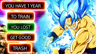 He Said He Will Give Me A Year To Train. So I Used Universal SSGSS Goku And Made Him RAGE QUIT!