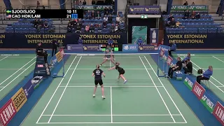 Match point - Sjoo / Sjoo vs Cao Hok / Lam - WD, Final - Estonian Int. 2022