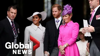 Queen's Platinum Jubilee: Prince Harry and Meghan, Royals attend thanksgiving service