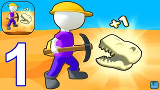 Dig A Dino - Gameplay Walkthrough Part 1 Island 1-4 (iOS,Android Gameplay)