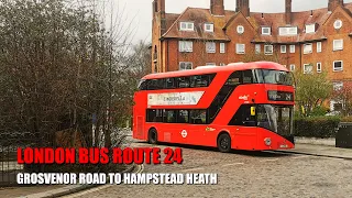 London Bus Ride - Route 24 Full Journey From Grosvenor Road To Hampstead Heath