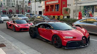 Bugatti Chiron and LaFerrari SHUTS DOWN Rodeo Drive