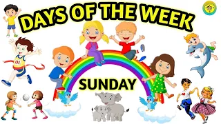 Weeks Name!! Sunday Monday!! week of the day with spelling. names of days of the week #BUNTOOTV#KIDS