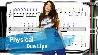 Physical | Dua Lipa | Violin SHEET MUSIC [With Fingerings] [Level 3]