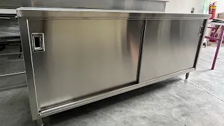 Stainless Steel Cabinet with Sliding Door | Greenland Boutique Hotel