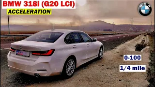 2024 BMW 318i acceleration 0-100, 1/4 mile, 60-100, 80-120, 100-150 | G20 LCI | RWD | GPS results