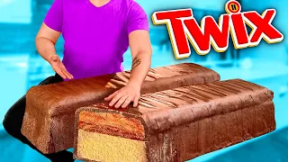 Twix Gigante | Cómo hacer el Twix de bricolaje más grande del mundo por VANZAI COCINANDO