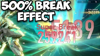 500% BREAK EFFECT FIREFLY SHOWCASE - E0S1 Honkai Star Rail