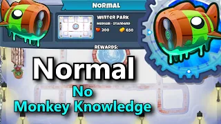 Bloonarius Normal Tutorial  ||  No Monkey Knowledge  || Winter Park  (BTD6)