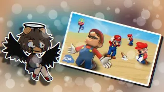 Afton Family Reacts To SMG4 "Mario Breaks the McDonald's Ice Cream Machine" || Gacha club ||