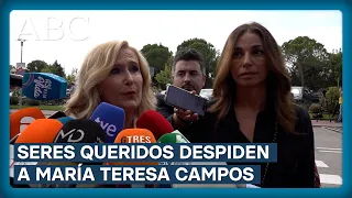 Familiares y amigos se DESPIDEN de María Teresa Campos