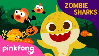 Halloween Zombie Shark | Baby Shark Halloween | Halloween Song | Pinkfong Halloween Songs