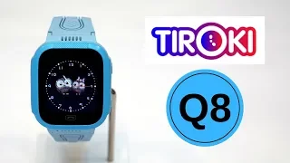 Детские часы Smart Baby Watch TIROKI Q8 круговой обзор 0+