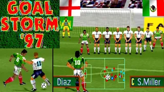 Goal Storm '97 - PS1 - England vs Mexico - (1997) - cpu sim - PlayStation - Retro Nostalgia