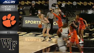 Clemson vs. Wake Forest Condensed Game | 2020-21 ACC Women's Basketball