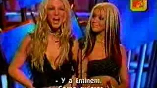 Britney and Christina in the VMA 2000