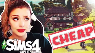 The Sims 4 - Building The CHEAPEST MANSION POSSIBLE 😅 Cheap Items ONLY Build Challenge 😅