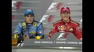 Shanghai 2006 F1 GP Press Conference (Slideshow)