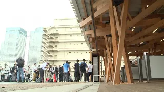 Touring the Tokyo Olympic village