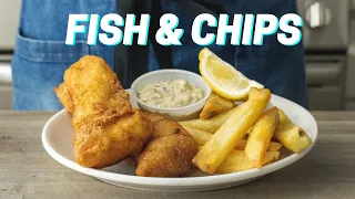 Crispy Homemade FISH AND CHIPS Recipe