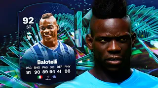 92 TOTS Moments Balotelli Player Review - EA FC 24