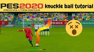 PES 2020 KNUCKLE BALL FREEKICK TUTORIAL