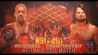 Hell in a Cell PPV Match Card - WWE2K19 Universe Mode