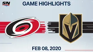 NHL Highlights | Hurricanes vs Golden Knights - Feb. 08, 2020