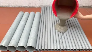 Cement And PVC Pipe . How To Make Flower Pots And Coffee Table From PVC Pipe Simple And Beautiful .