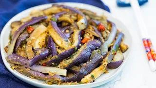 Easy Eggplant in Garlic Sauce Recipe (with Tricks to Retain the Purple Color)